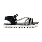 BubbleGummers SILVIA Shinny Belt Sandal for Little Girls