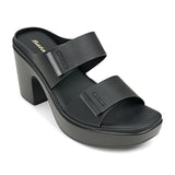 BATA (WOMEN) BELLE LADIES SANDALS MID HILL SLIP ON